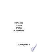 Libro de Elementos Para El Análisis De Mensajes