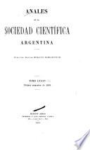 Libro de Anales De La Sociedad Científica Argentina