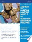 Libro de Peterson S American Canadian Boarding Schools And Worldwide Enrichment Programs