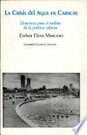 Libro de La Crisis Del Agua En Caracas