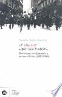 Libro de Y ¿madrid? ¿qué Hace Madrid?