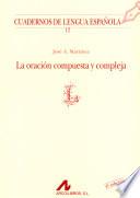 Libro de La Oración Compuesta Y Compleja