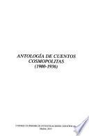 Libro de Antología De Cuentos Cosmopolitas (1900 1936).