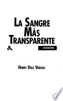 Libro de La Sangre Más Transparente