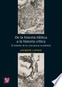 Libro de De La Historia Bíblica A La Historia Crítica