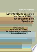 Libro de Ley 30/2007, De Contratos Del Sector PÃoblico. En Esquemas Para Opositores