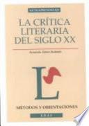 Libro de La Crítica Literaria Del Siglo Xx