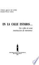 Libro de En La Calle Estabas