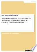 Libro de Diagnóstico Del Clima Organizacional En La Dirección Provincial Del Banco De Crédito Y Comercio De Holguín