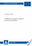 Libro de Oralización De La Prensa Española