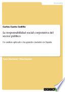 Libro de La Responsabilidad Social Corporativa Del Sector Público