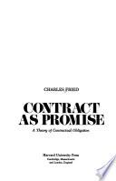 Libro de Contract As Promise
