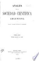 Libro de Anales De La Sociedad Cientâifica Argentina