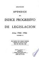 Libro de Indice Progresivo De Legislación