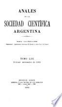 Libro de Anales De La Sociedad Científica Argentina