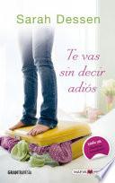 Libro de Te Vas Sin Decir Adiós