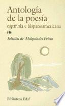Libro de Antología De La Poesía Española E Hispanoamericana