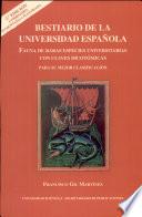 Libro de Bestiario De La Universidad Española