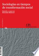 Libro de Sociologías En Tiempos De Transformación Social
