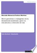 Libro de Efecto Genotóxico Y Mutagénico De La Desnutrición Moderada Y Grave En Reticulocitos Y Eritrocitos De Rata
