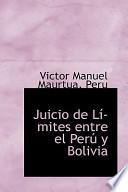 Libro de Juicio De Limites Entre El Peru Y Bolivia
