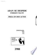 Libro de Adán Se Despide