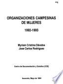 Libro de Organizaciones Campesinas De Mujeres, 1992 1993
