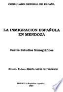 Libro de La Inmigración Española En Mendoza