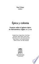 Libro de Épica Y Colonia