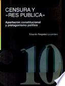 Libro de Censura Y Res Publica