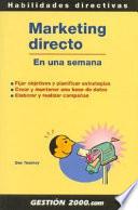 Libro de Marketing Directo En Una Semana