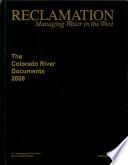 Libro de Colorado River Documents 2008 (hardcover Book And Autoloading Dvd)