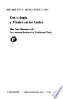 Libro de Cosmología Y Música En Los Andes