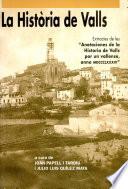 Libro de La Història De Valls
