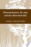 Libro de Pensamientos De Una Autora Desconocida