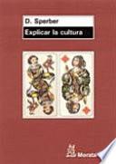 Libro de Explicar La Cultura