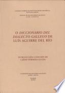 Libro de O Diccionario Del Dialecto Gallego De Luis Aguirre Del Río