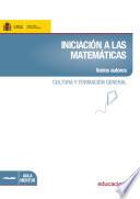Libro de Iniciación A Las Matemáticas