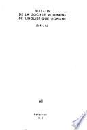 Libro de Bulletin De La Société Roumaine De Linguistique Romane