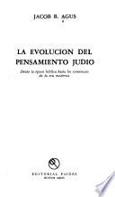 Libro de La Evolucion Del Pensamiento Judio