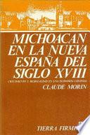 Libro de Michoacán En La Nueva España Del Siglo Xviii