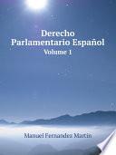 Libro de Derecho Parlamentario Espa?ol