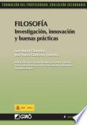 Libro de Filosofía. Investigación, Innovación Y Buenas Prácticas