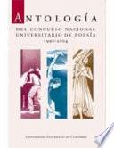 Libro de Antología Del Concurso Nacional Universitario De Poesía