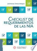Libro de Checklist De Requerimientos De Las Nia