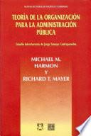 Libro de Teoría De La Organización Para La Administración Pública