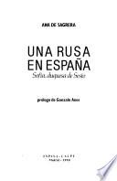 Libro de Una Rusa En España