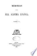 Libro de Memorias De La Real Academia Española