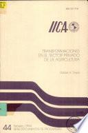 Libro de Transformaciones En El Sector Privado De La Agricultura