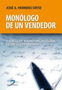 Libro de Monólogo De Un Vendedor